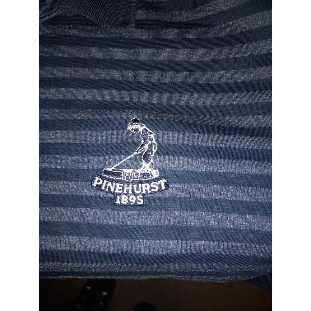 Pinehurst By Adidas Pinehurst 1895 Polo Shirt Mens Large Black Golf Performance